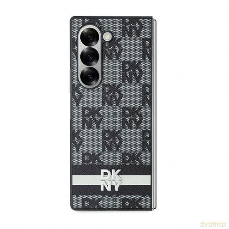 DKNY nakładka do Samsung Galaxy Z Fold6 DK000228 czarna Chequered Pattern Printed Stripes