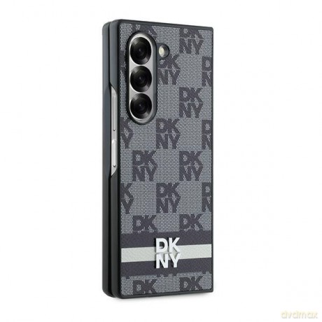 DKNY nakładka do Samsung Galaxy Z Fold6 DK000228 czarna Chequered Pattern Printed Stripes
