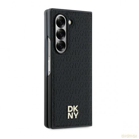 DKNY nakładka do Samsung Galaxy Z Fold6 DK000229 czarna Repeat Pattern Stack Logo