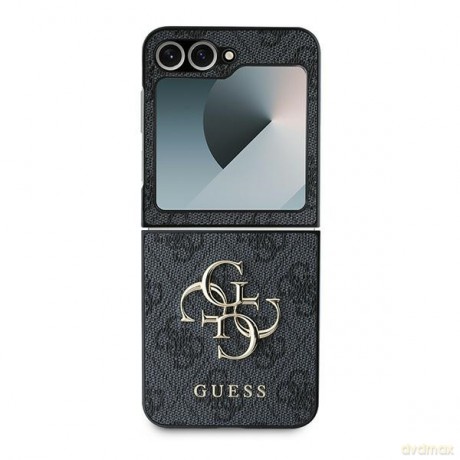 Guess nakładka do Samsung Galaxy Z Flip6 GUE003737 czarna 4G Metal Logo