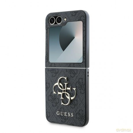 Guess nakładka do Samsung Galaxy Z Flip6 GUE003737 czarna 4G Metal Logo