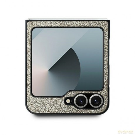 Guess nakładka do Samsung Galaxy Z Flip6 GUE003745 złota 4G Glitter Script