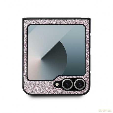 Guess nakładka do Samsung Galaxy Z Flip6 GUE003747 różowa 4G Glitter Script