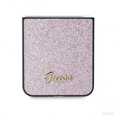 Guess nakładka do Samsung Galaxy Z Flip6 GUE003747 różowa 4G Glitter Script