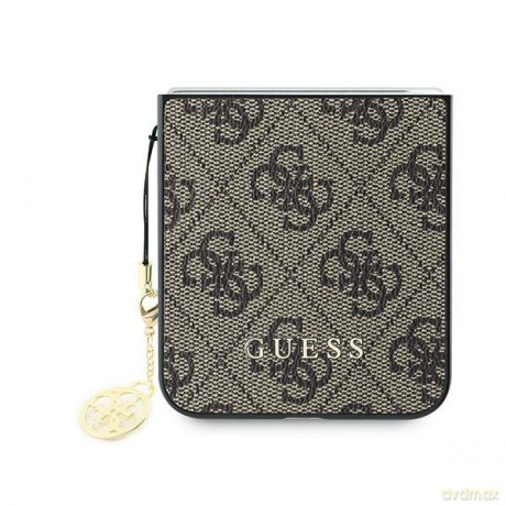 Guess nakładka do Samsung Galaxy Z Flip6 GUE003750 brązowa 4G Charm