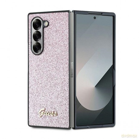 Guess nakładka do Samsung Galaxy Z Fold6 GUE003736 różowa 4G Glitter Script