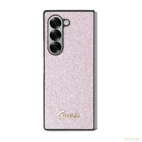 Guess nakładka do Samsung Galaxy Z Fold6 GUE003736 różowa 4G Glitter Script