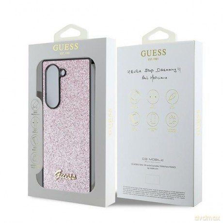Guess nakładka do Samsung Galaxy Z Fold6 GUE003736 różowa 4G Glitter Script