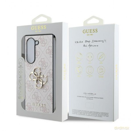 Guess nakładka do Samsung Galaxy Z Fold6 GUE003742 różowa 4G Metal Logo