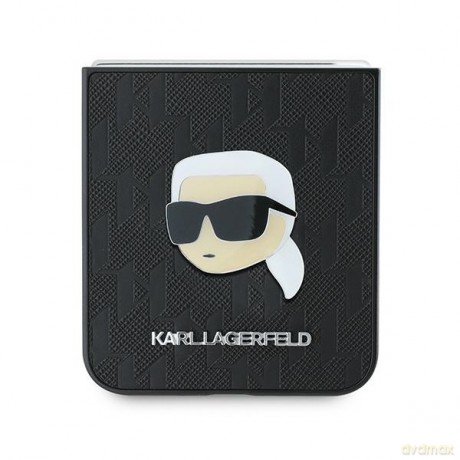 Karl Lagerfeld nakładka do Samsung Galaxy Z Flip6 KF002199 czarna Saffiano Monogram