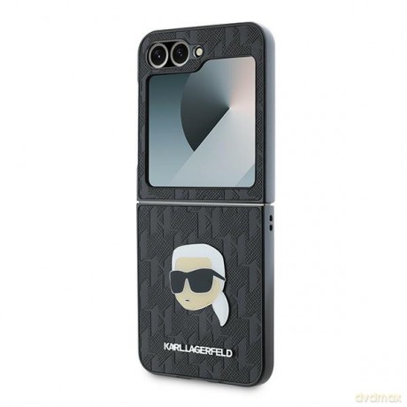 Karl Lagerfeld nakładka do Samsung Galaxy Z Flip6 KF002199 czarna Saffiano Monogram