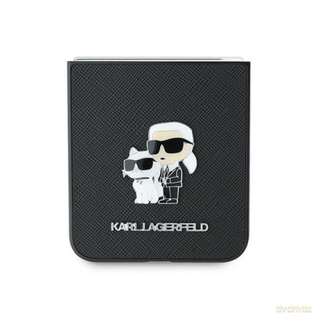 Karl Lagerfeld nakładka do Samsung Galaxy Z Flip6 KF002200 czarna Saffiano Metal Pin
