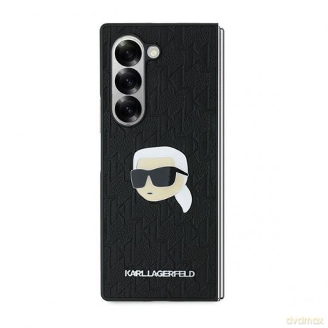 Karl Lagerfeld nakładka do Samsung Galaxy Z Fold6 KF002202 czarna Saffiano Monogram Head Pin