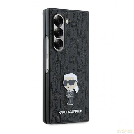 Karl Lagerfeld nakładka do Samsung Galaxy Z Fold6 KF002204 czarna Saffiano Ikonik Pin