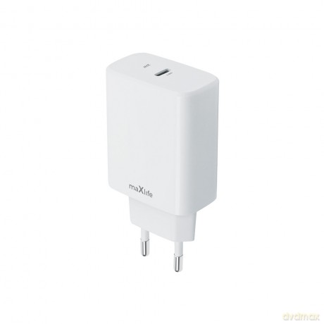 Maxlife ładowarka sieciowa PD QC MXTC-10-20C 1x USB-C 20W biała