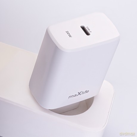 Maxlife ładowarka sieciowa PD QC MXTC-10-20C 1x USB-C 20W biała