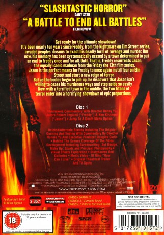 Freddy Vs Jason (Freddy kontra Jason) [2DVD]
