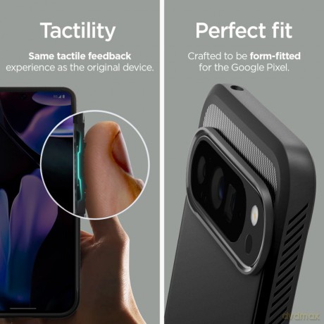 Spigen nakładka Rugged Armor do Google Pixel 9 Pro XL czarna matowa