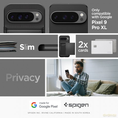 Spigen nakładka Slim Armor CS do Google Pixel 9 Pro XL czarna