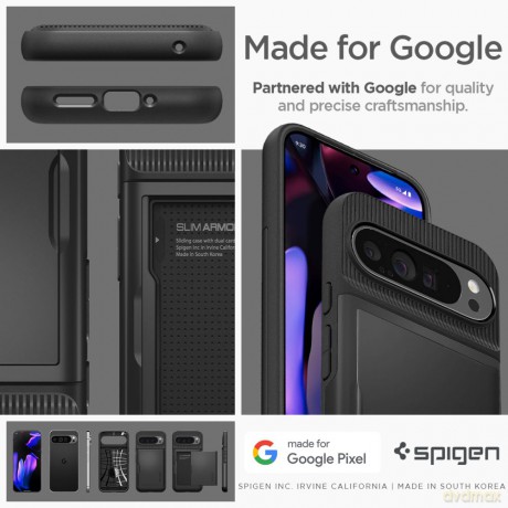 Spigen nakładka Slim Armor CS do Google Pixel 9 Pro XL czarna