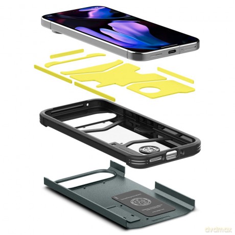 Spigen nakładka Tough Armor do Google Pixel 9 Pro XL zielona