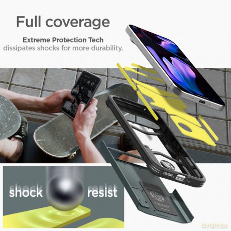 Spigen nakładka Tough Armor do Google Pixel 9 Pro XL zielona