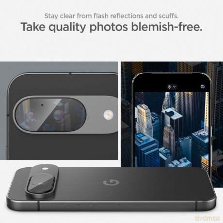 Spigen ochrona aparatu Optik.Tr "EZ FIT" 2-Pack do Google Pixel 9 Przezroczysta