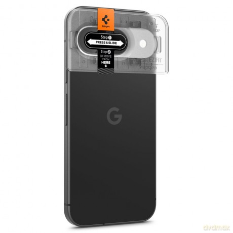 Spigen ochrona aparatu Optik.Tr "EZ FIT" 2-Pack do Google Pixel 9 Przezroczysta
