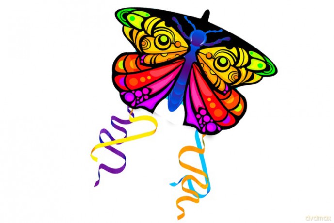 EOLO latawiec MiniNylon 58x43 Butterfly1 05397