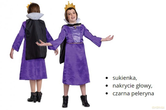 Evil Queen strój M 7-8 lat 129729K 29726