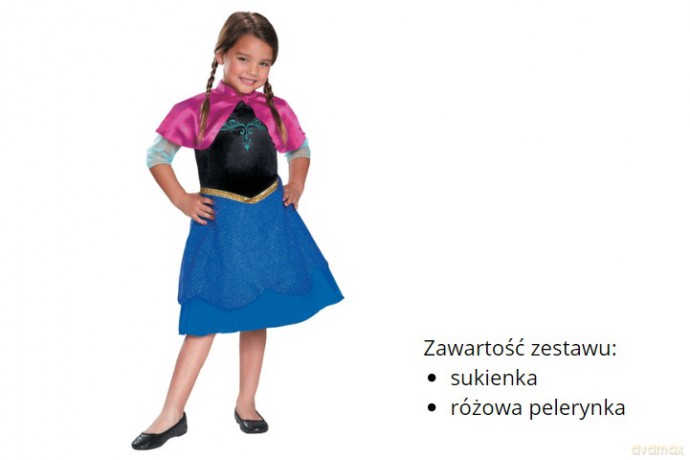 Frozen strój Anna S 5-6 lat 129899L 50723