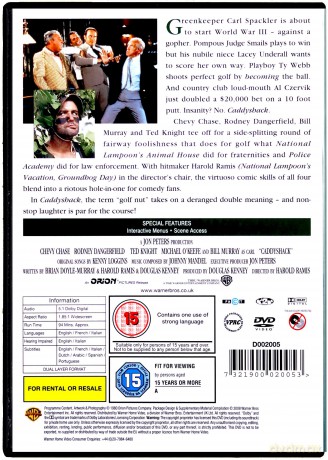 Caddyshack (Golfiarze) [DVD]