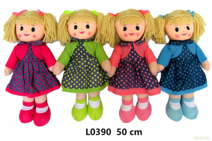Lalka L-390 4rodz 50cm mix 165381