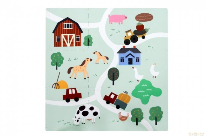 Mata puzzlowa 9 elem.30x30 farma 90067