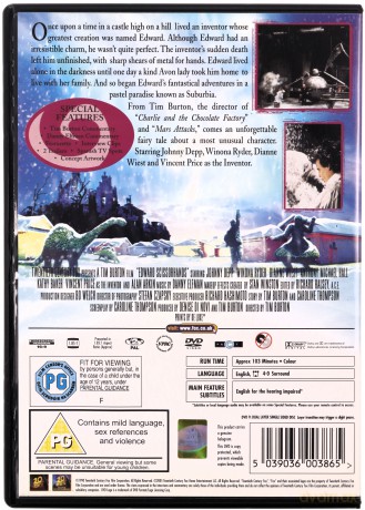 Edward Scissorhands (Edward nożycoręki) [DVD]