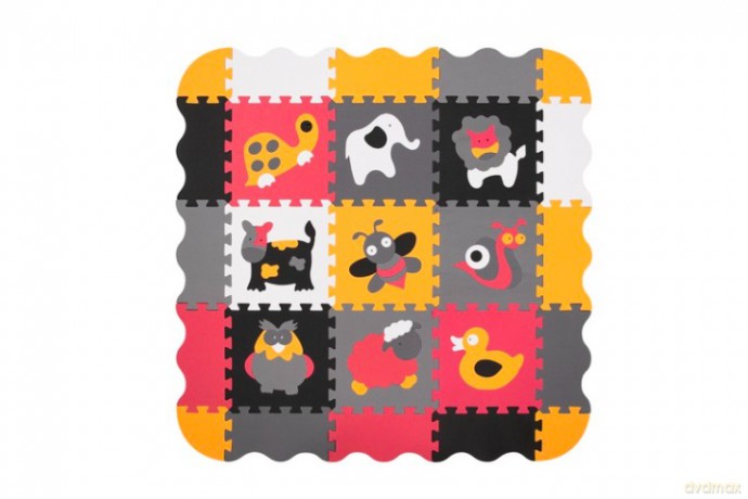 Mata puzzlowa 9 elem.30x30 kojec czarna 34337