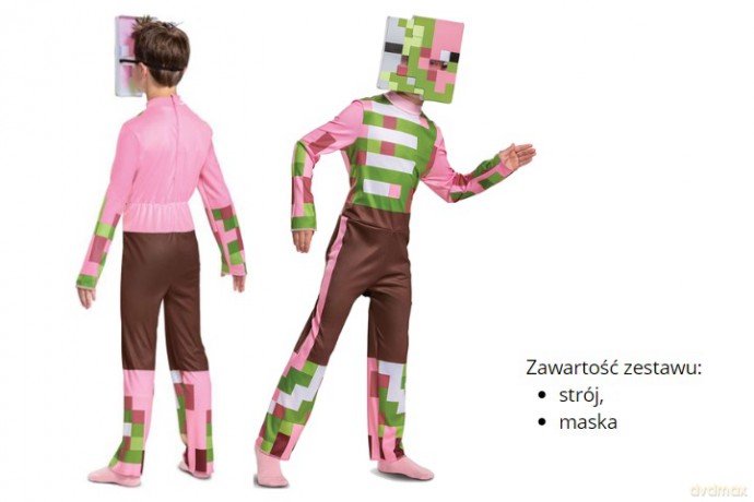 Minecraft strój Pigman S 4-6 lat 108829 10048