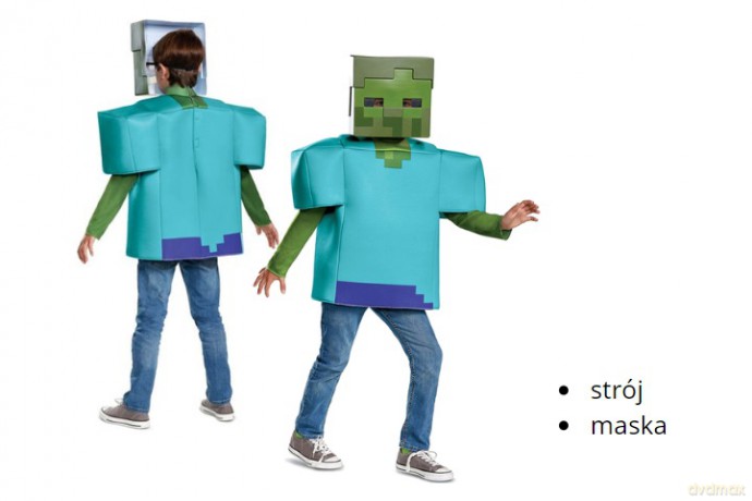 Minecraft strój Zombie S 4-6 lat 67678L 76807