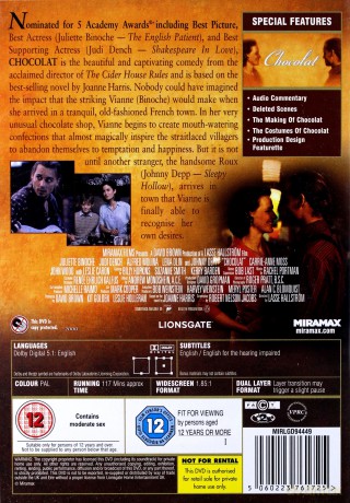 Chocolat (Czekolada) [DVD]