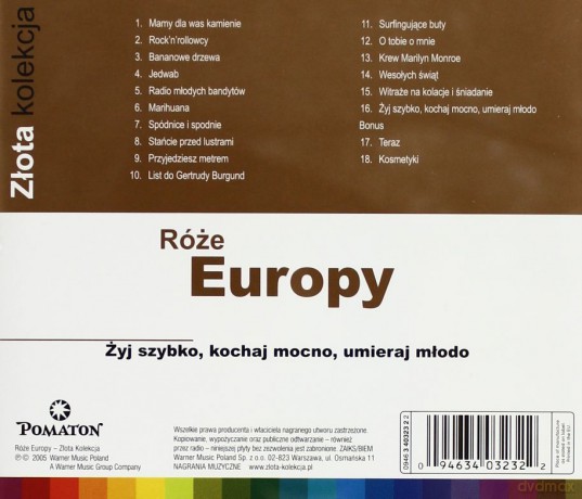 Róże Europy: Złota Kolekcja [CD]
