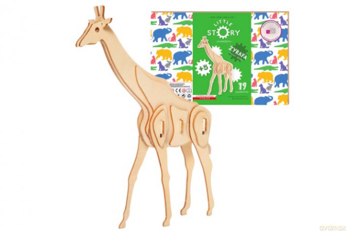 Puzzle drewniane model 3D Żyrafa D013 07606