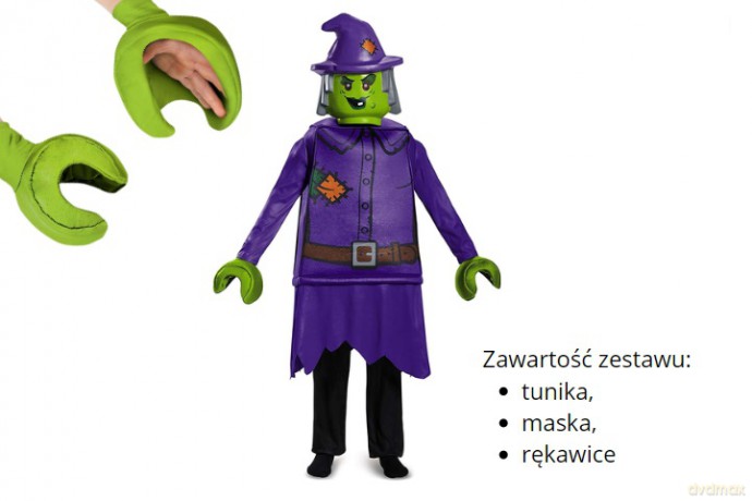 Strój Lego czarownica S 4-6 lat 18503L 85040