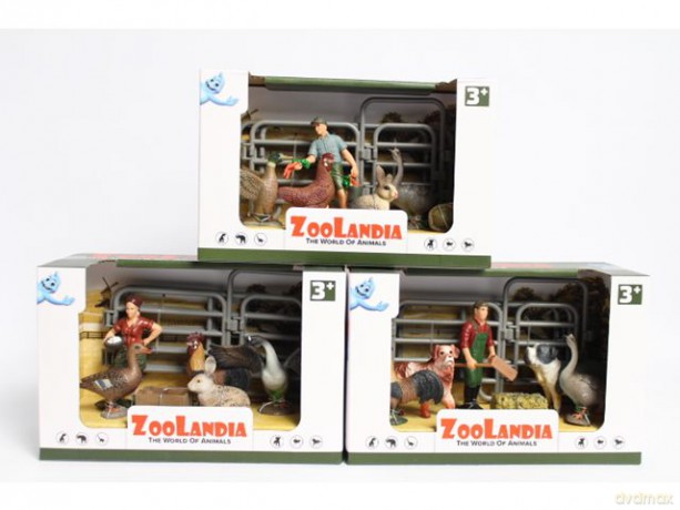 Zoolandia zwierzęta farma 3wz pudełko 50984 09849