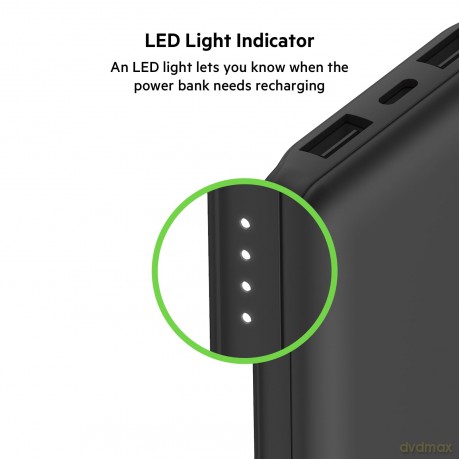Belkin - Power Bank w/USB-C 10.000 mAh 15W, Black