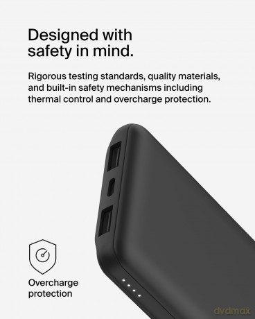 Belkin - Power Bank w/USB-C 10.000 mAh 15W, Black