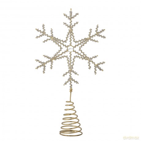 Bloomingville - Cannes Tree Star Top - Silver (82057213)