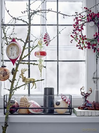 Bloomingville - Set of 2 - Elijah Reindeer Ornaments (82060041)