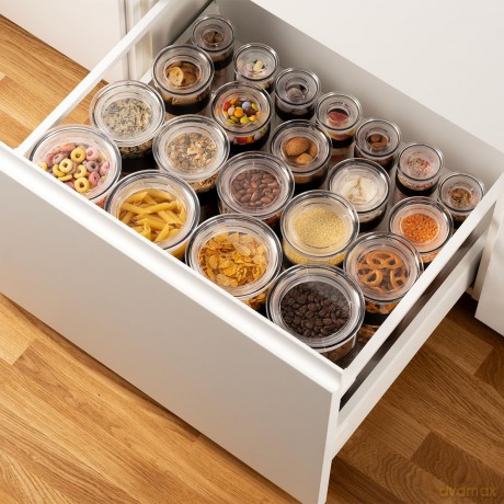 Bodum - PRESSO storage jar set of 12 pcs Black