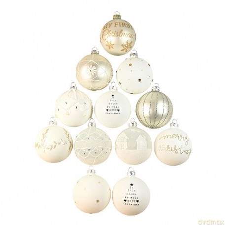 DGA - 12 pcs - Christmas Ornament box - White (1131434)