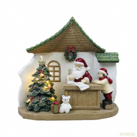 DGA - Santas list with House LED - 18 cm (19881147)
